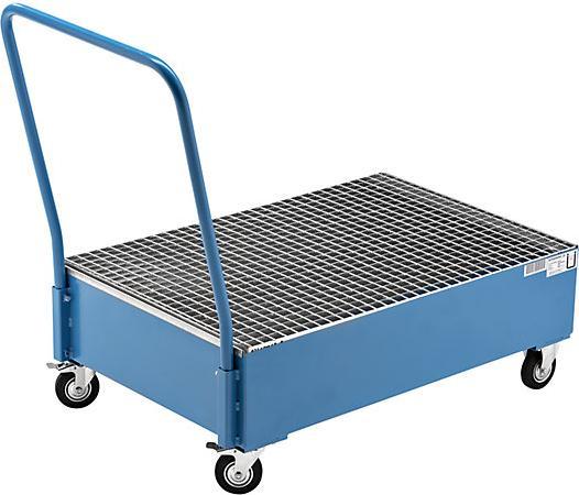 Actual product image eurokraft basic Mobile collecting tray made of sheet steel (768 kg)