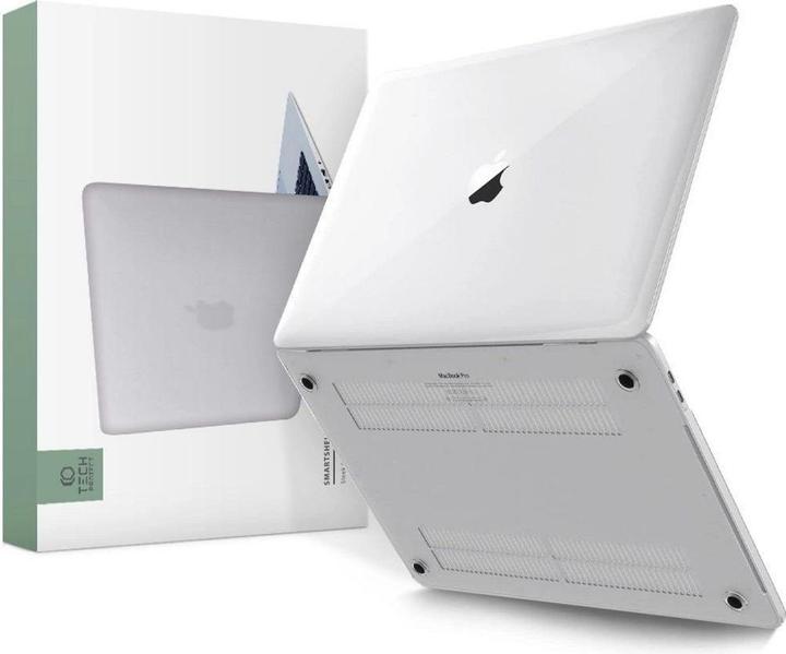 Tech-Protect SmartShell Hülle für MacBook Pro 14" M1 / ​​​​M2 / M3 2021-2023 - transparent (14", Appel)
