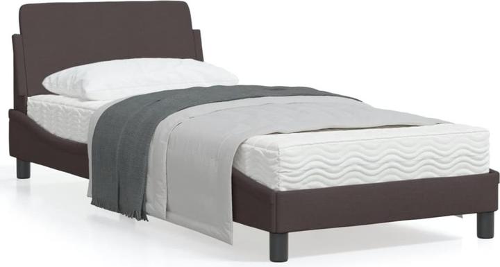 Actual product image VidaXL Bed frame with fabric headboard (90 x 190 cm)
