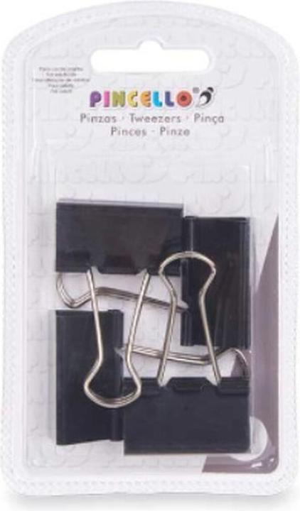 Immagine prodotto Pincello Graffette Clip grandi in metallo nero (24 pezzi) (24 x)