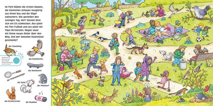 Produktbild Hör mal (Soundbuch): Wimmelbuch: Wald und Wiese (Stéffie Becker, Julia Hofmann, Deutsch)