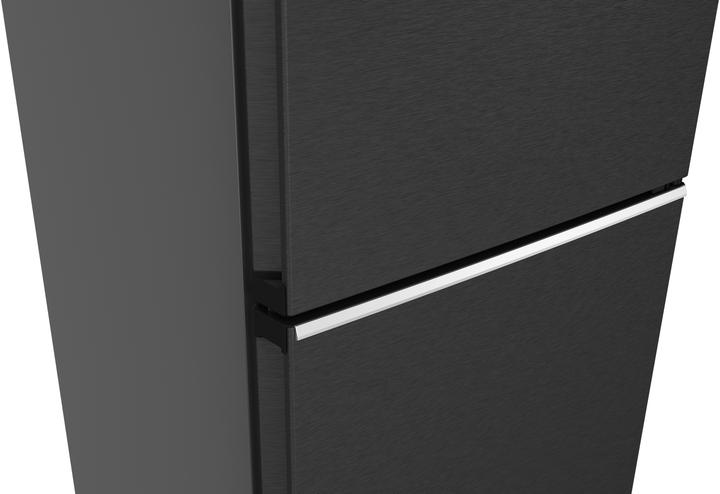 Actual product image Siemens iQ500, free-standing fridge-freezer with freezer at bottom, 203 x 60 cm, BlackSteel, KG39N4X1F (363 l)