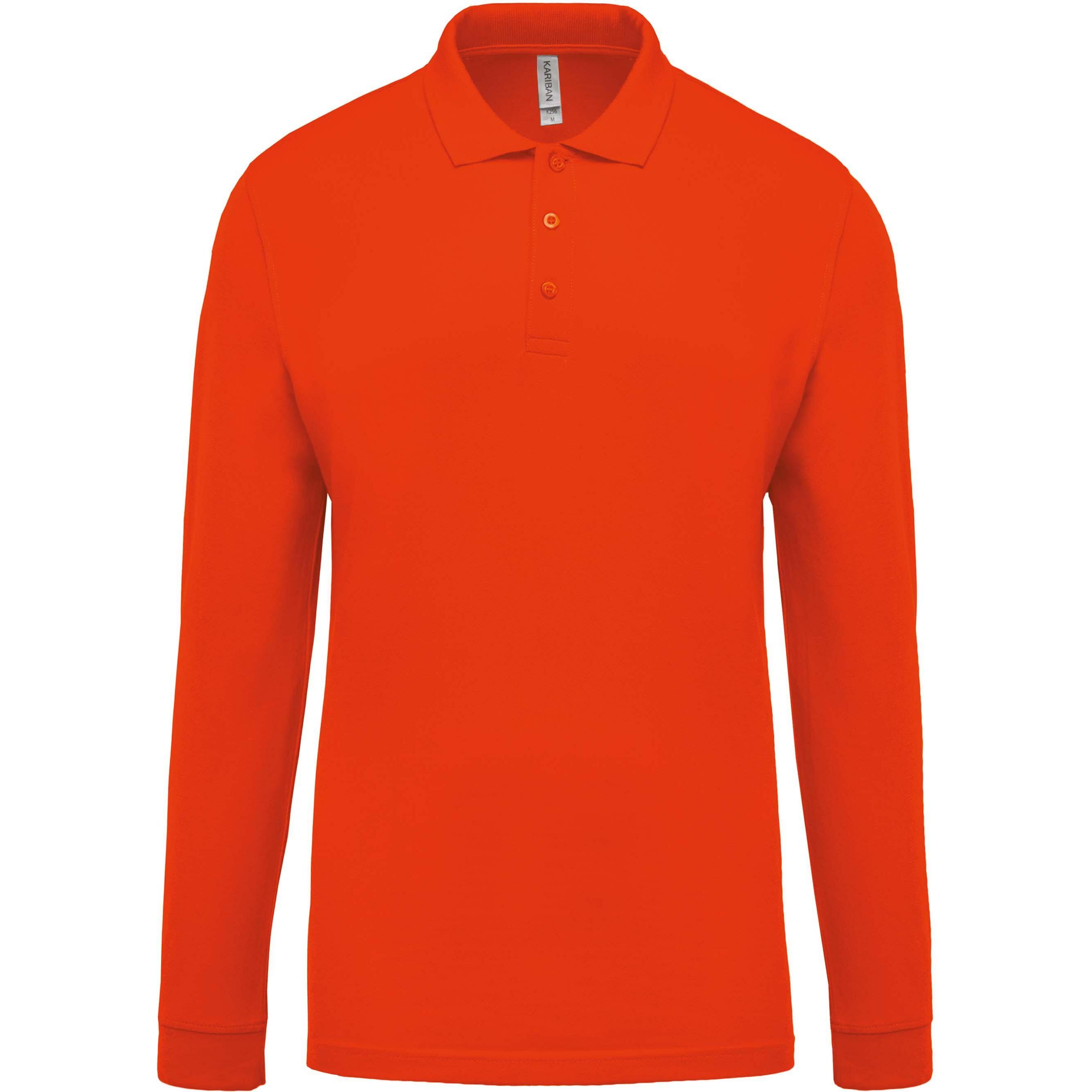 Kariban, Herren, Shirt, Piqué, Orange, (S)