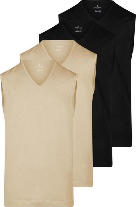 Produktbild Ragman 4er Pack Basic Unterhemd / Tanktop (M)