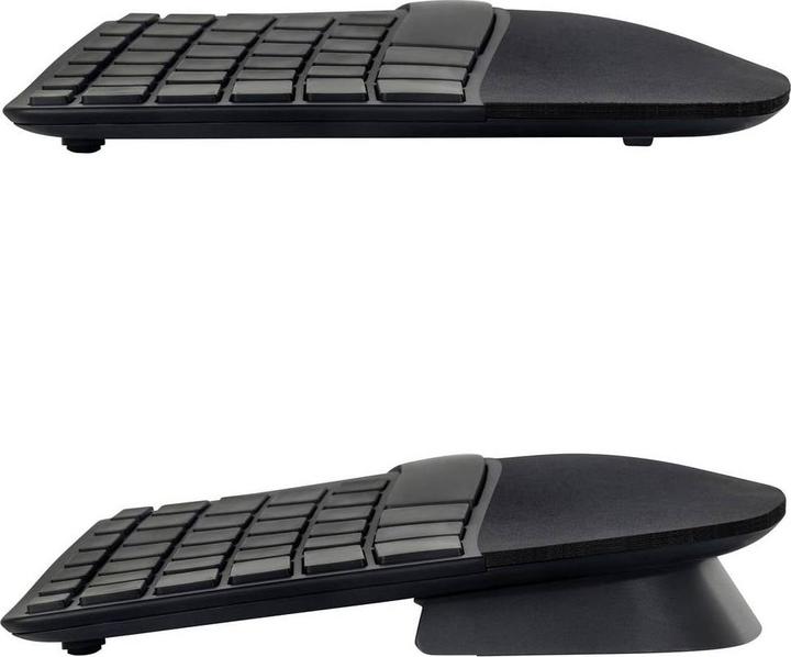 Produktbild Matias Kabellos Tastatur Deutsch, QWERTZ Schwarz Ergonomisch (DE, Kabellos)