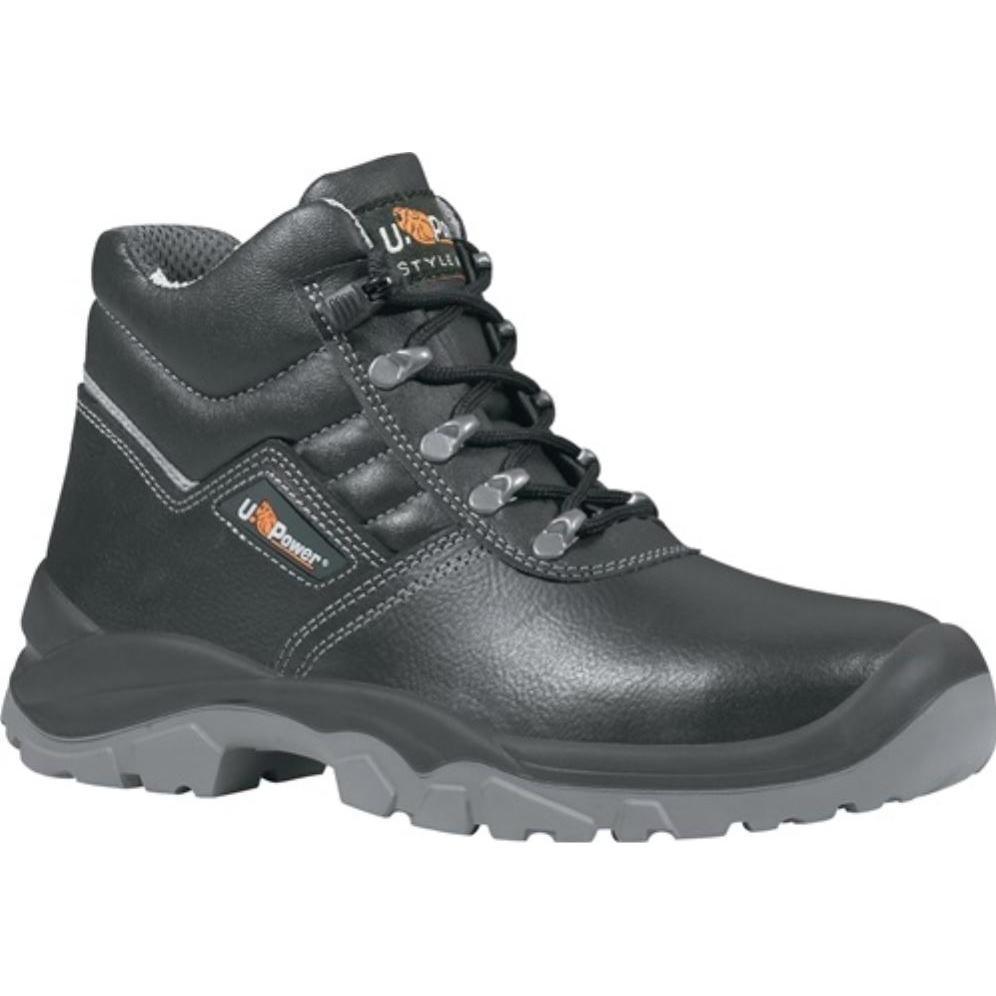 U-Power, Sicherheitsschuhe, Sicherheitsstiefel Reptile Grösse 44 schwarz S3 SRC RS EN ISO 20345 Rindleder (S3, 44)