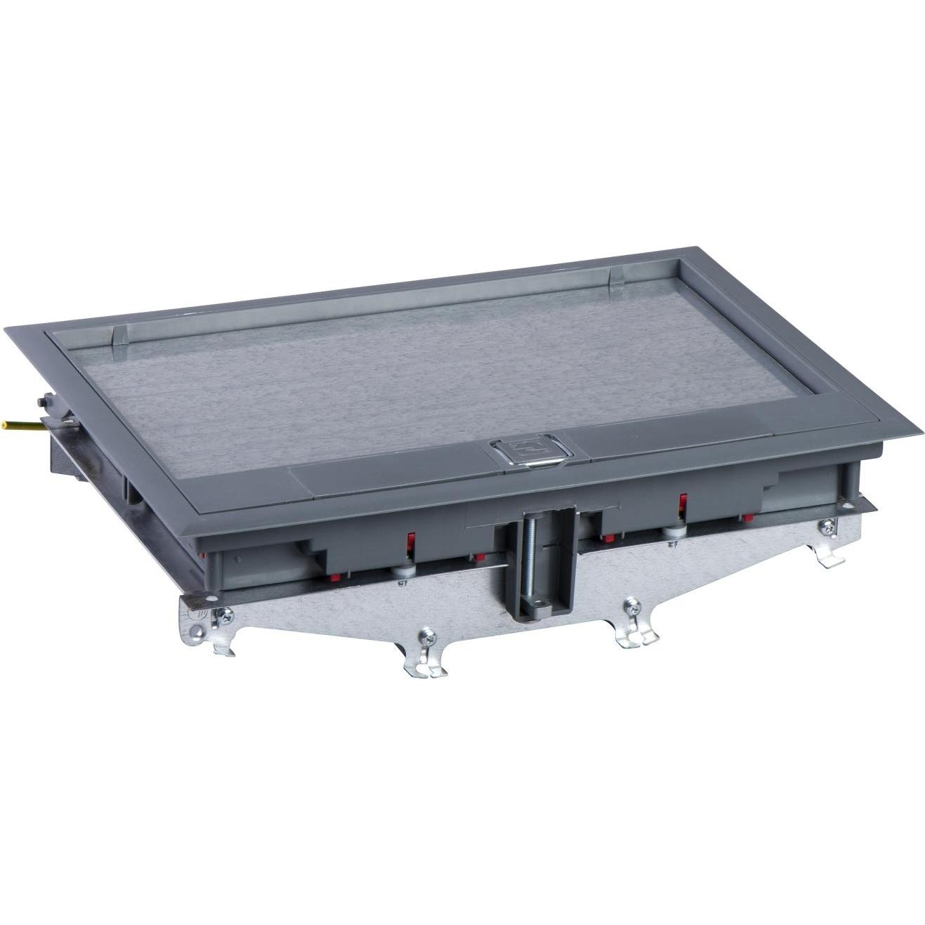 Schneider Electric, Scatola di derivazione, SE 5197005 UFB700 FLOOR BOX plastica 68x220x310 + TELAIO DI MONTAGGIO GRIGIO RAL7011