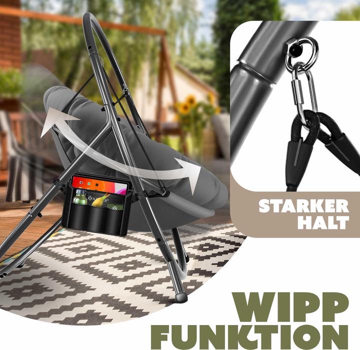 Image du produit Kesser Fauteuil suspendu avec support (150 kg)