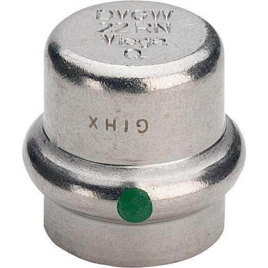 Viega, Rohrverbindungstechnik, 2356 - Deckel Verschluss Sanpress 2356 Durchmesser 28 mm Edelstahl (Verschlusskappe)