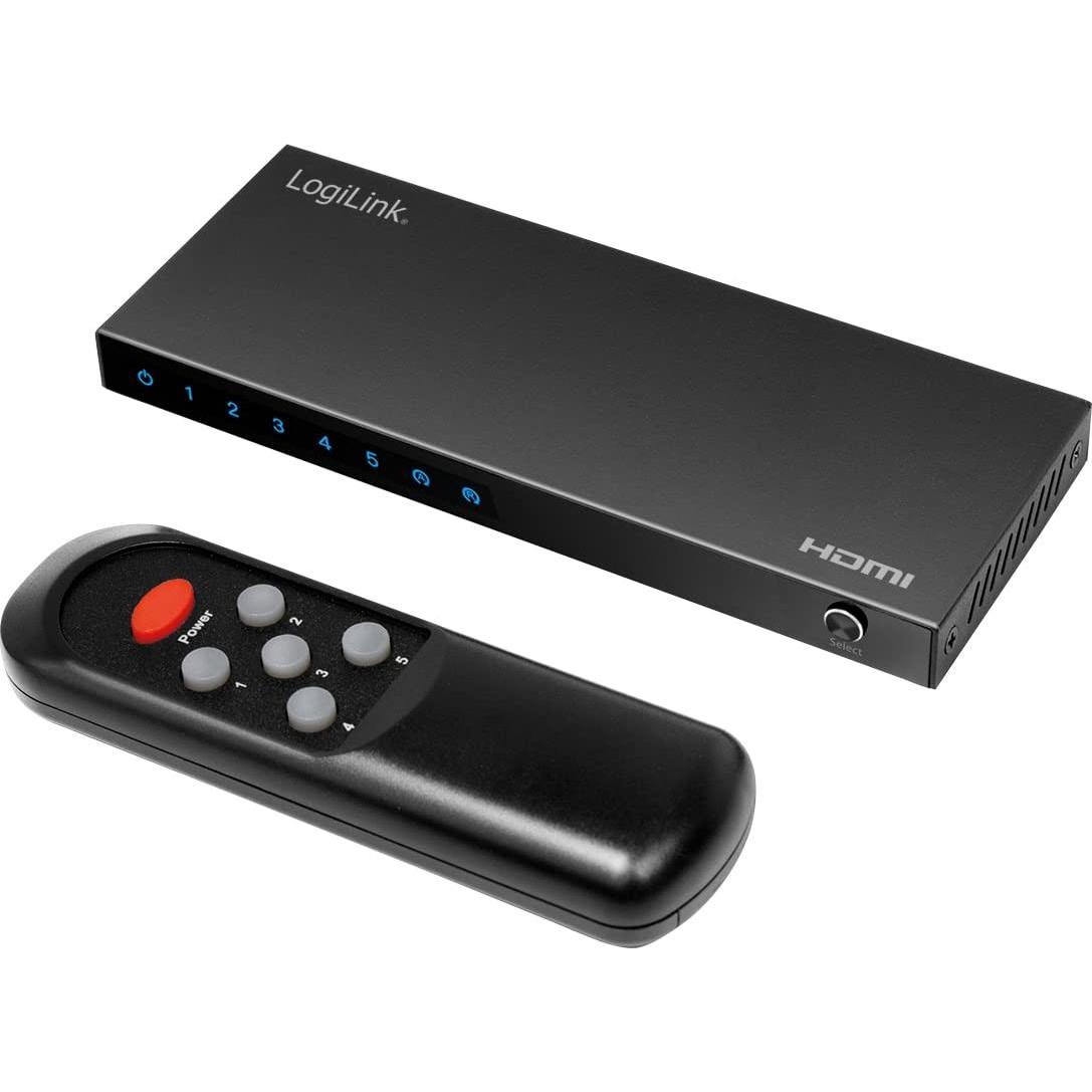 LogiLink Switch HDMI 5x1 Port, Switch Box
