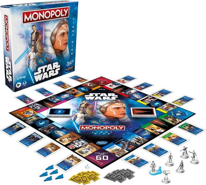 Produktbild Hasbro Star Wars Brettspiel Monopoly Light Side Edition *Englische Version* (Englisch, 2 - 6 Spieler)
