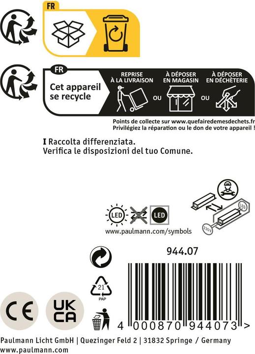 Image du produit Paulmann Swivea (460 lm, IP44)