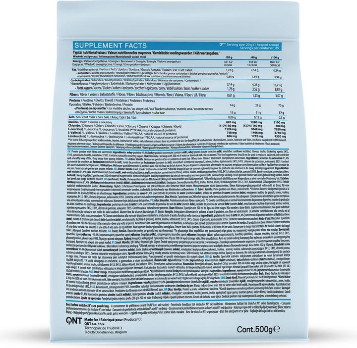 Nutritional values and ingredients QNT Light Digest (Vanilla, 1 pcs., 500 g)