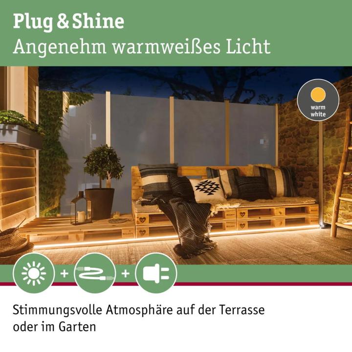 Actual product image Paulmann Plug & Shine (Warm white, 200 cm, Outdoor)