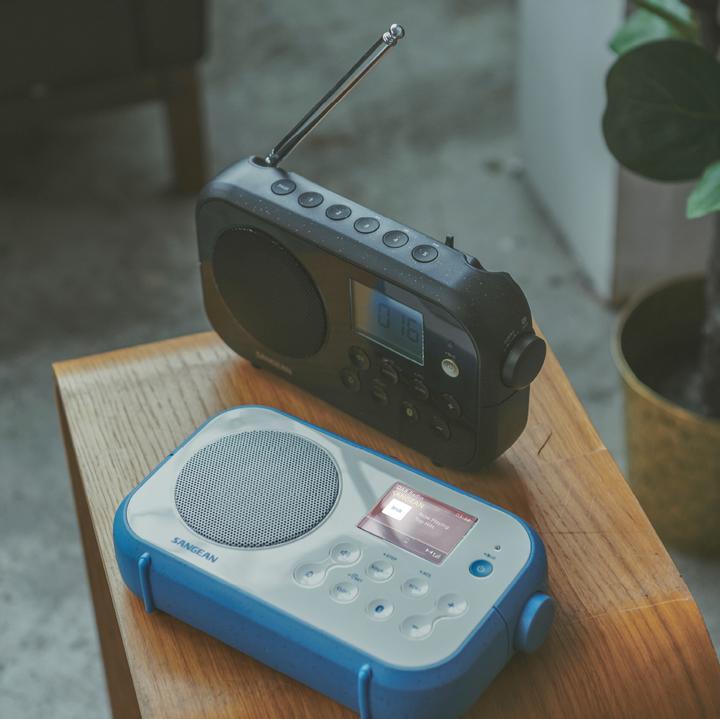 Produktbild Sangean DPR-42BT WHITE-STONE BLUE (DAB+, KW, Bluetooth)