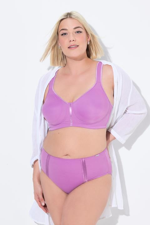 Image du produit Ulla Popken Culotte midi en microfibre. Bandes en satin (54)