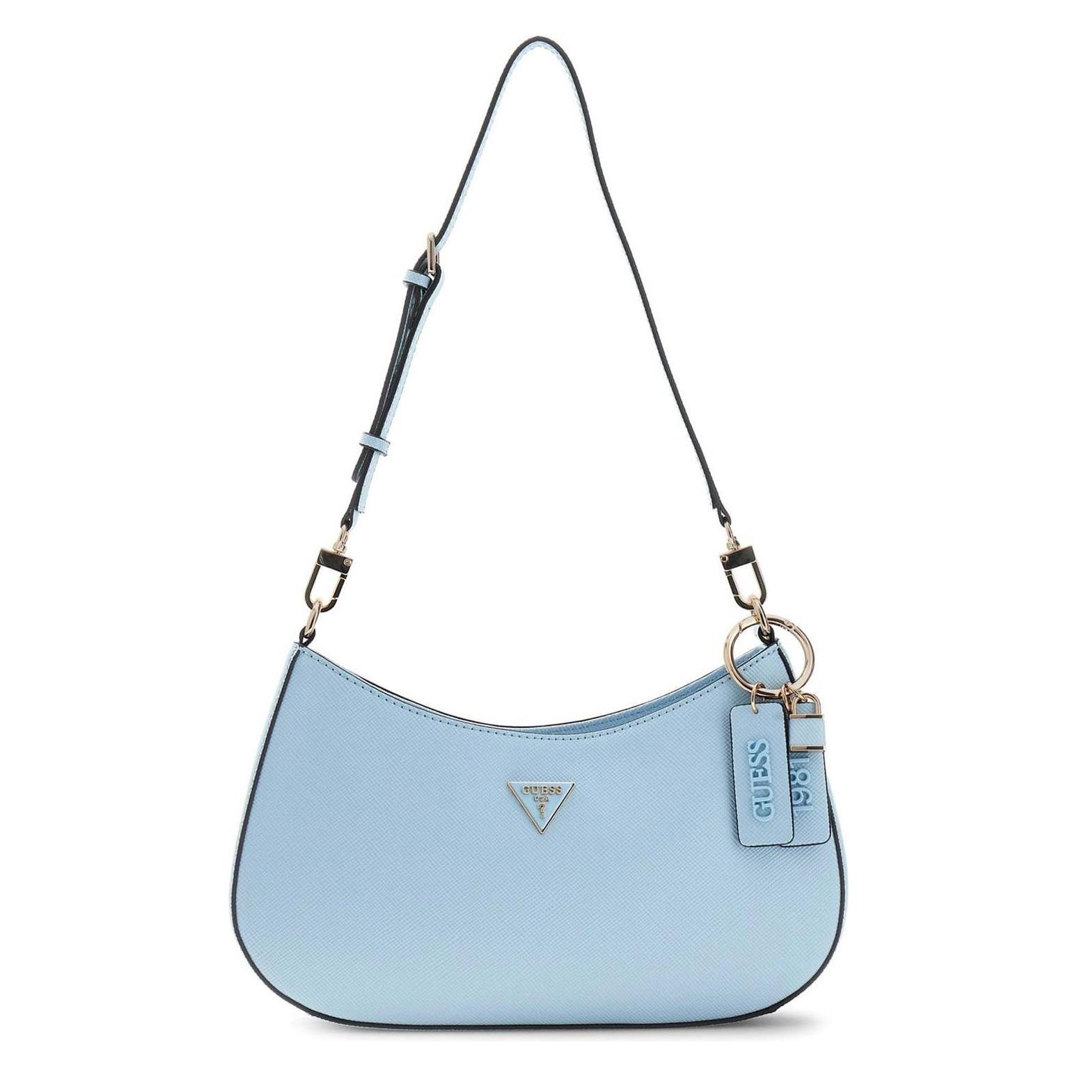 Guess, Damen, Handtasche, Noelle Ii Top Zip Shoulder Bag, Blau