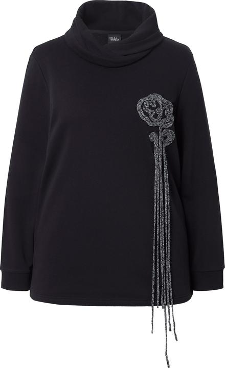 Produktbild Ulla Popken Sweatshirt, Blüten, Stehkragen, Langarm (46, 48)