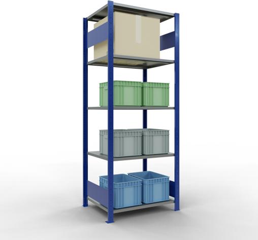 Immagine prodotto Schulte Lagertechnik Sistema di scaffalature di base senza viti MULTIplus150 con ripiani di lunghezza