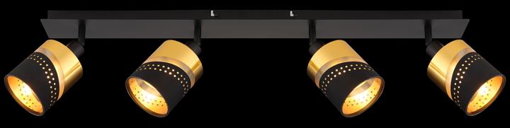 Produktbild Globo Strahler Metall Schwarz Matt, 4xe14