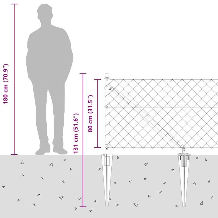 Actual product image vidaXL Zaunpfosten