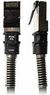 PatchSee Patch cable, CAT 6a U-UTP, 10GBit Cu, PVC, AWG 24, length 2.4 m, colour black, packaging unit= 12 (U/UTP, CAT6a, 2.40 m)