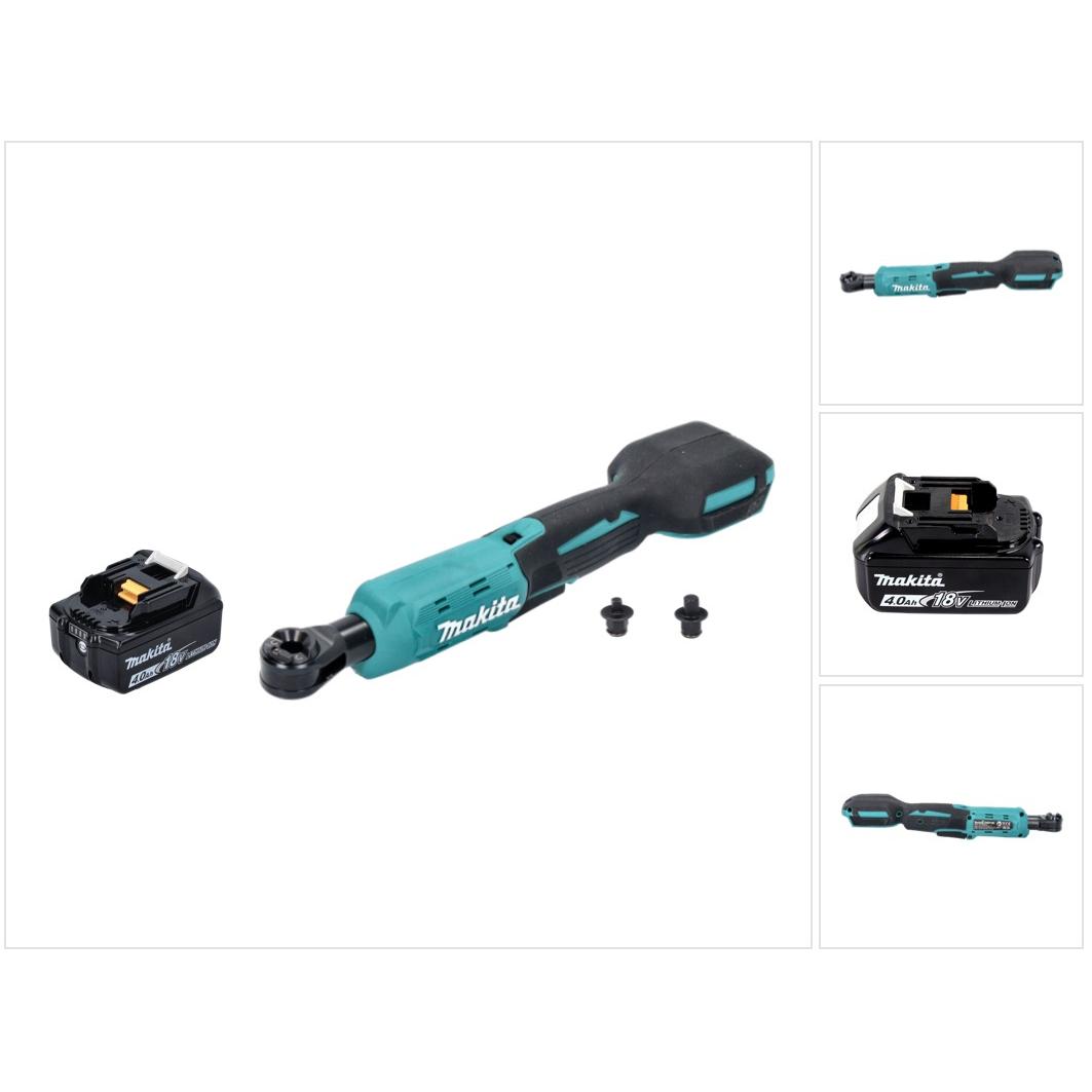 Thumbnail - Makita, Ratsche, DWR 180 M1 Akku Ratschenschrauber 18 V 47,5 Nm 1/4" 3/8" + 1x Akku 4,0 Ah - ohne Ladegerät (3/8", 1/4")