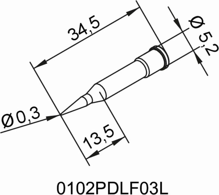 Produktbild Dauerlötspitze 102PDLF03L (Lötspitze)