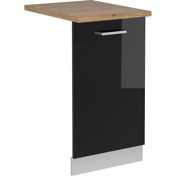 Vichy R-Line, Schwarz Hochglanz/Weiss, 45 cm, AP Eiche, Geschirrspüler Zubehör, Schwarz