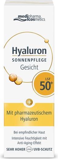 Productafbeelding Medipharma cosmetics Hyaluron Zonverzorging Gezicht SPF 50+, 50 ml Crème (Zonnecrème gezicht, SPF 50+, 50 ml)