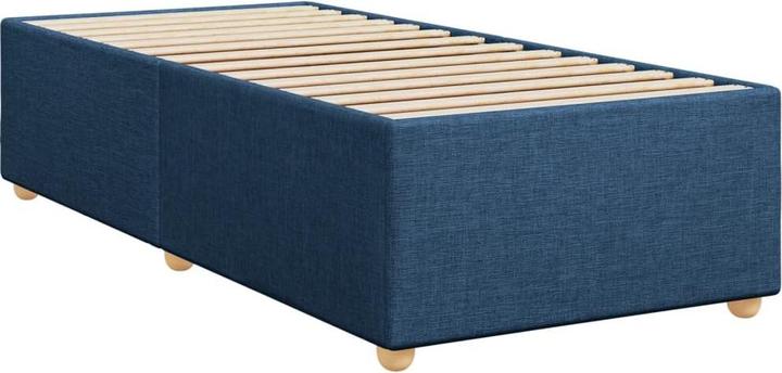 Produktbild VidaXL Boxspringbett Polsterbett Bett Einzelbett Matratze Blau 80x200cm Stoff (80 x 200 cm)