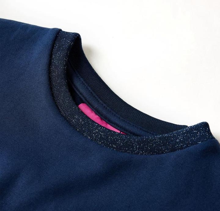 Image du produit vidaXL Robe à manches longues pour enfants Bleu marine 92,Matériau : 95 (92)