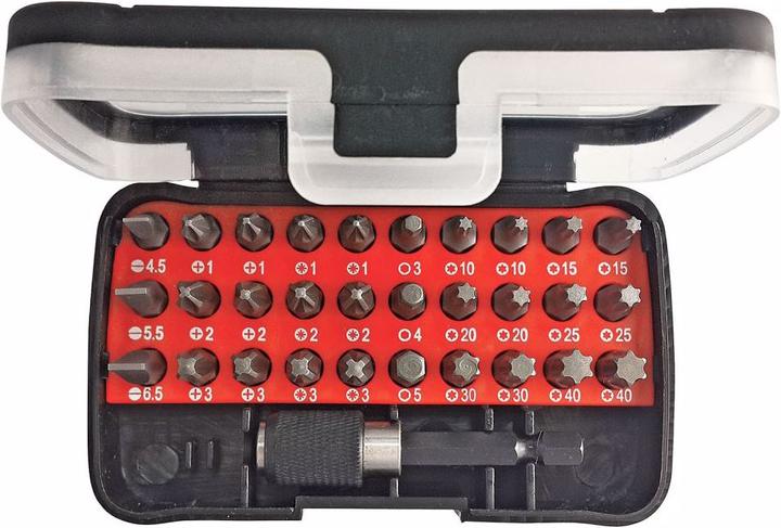 Gedore Red red R33005031 Bit-Box 1/4 SL+PH+PZ+TX+6-kant 32-teilig (Innensechskant, Kreuz Pozidriv PZ)