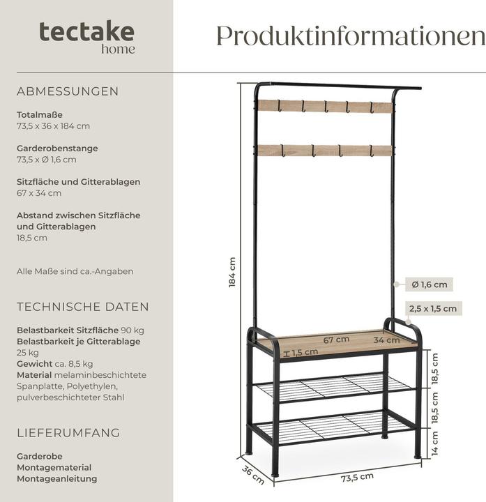 Actual product image tectake Wichita
