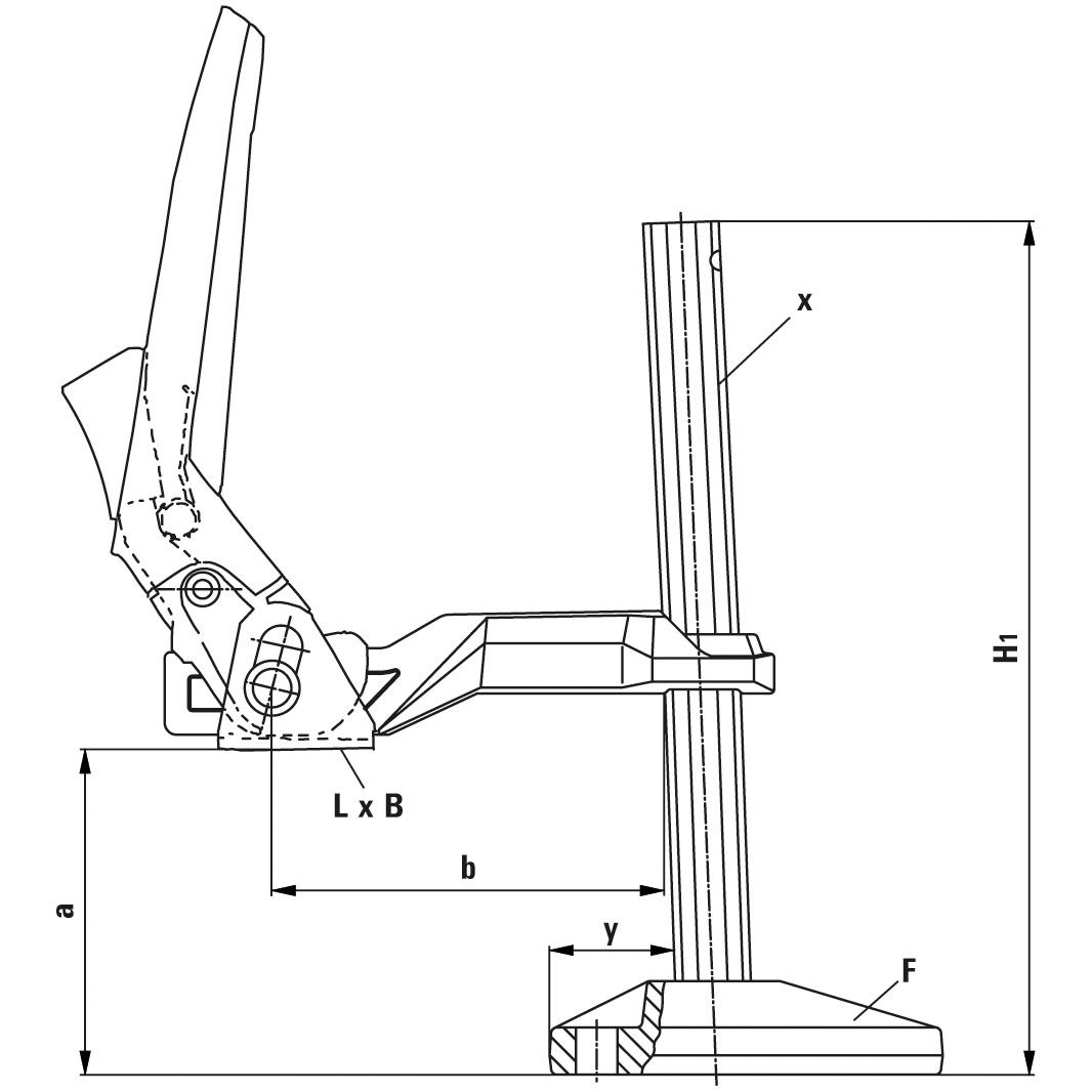 Thumbnail - Bessey, Schraubstock + Zwinge, Maschinentischspanner (200 mm)