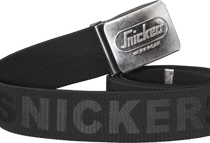 Hultafors 9025 Ergonomischer Gürtel, schwarz mit Snickers Workwear-Logo, Einheitsgrösse (One Size)