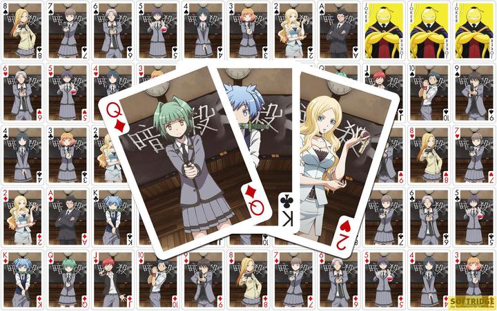 Actual product image Sakami Assassination Classroom Playing Cards Characters