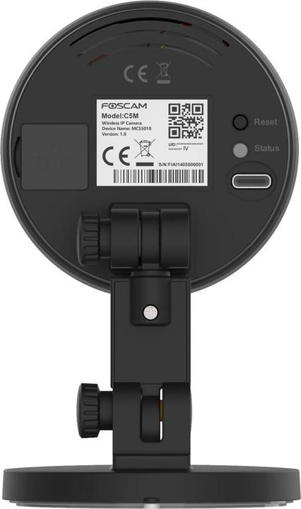Actual product image Foscam C5M Surveillance Camera Black (1280 x 720 pixels, 1920 x 1080 Pixels, 3072 x 1728 pixels)