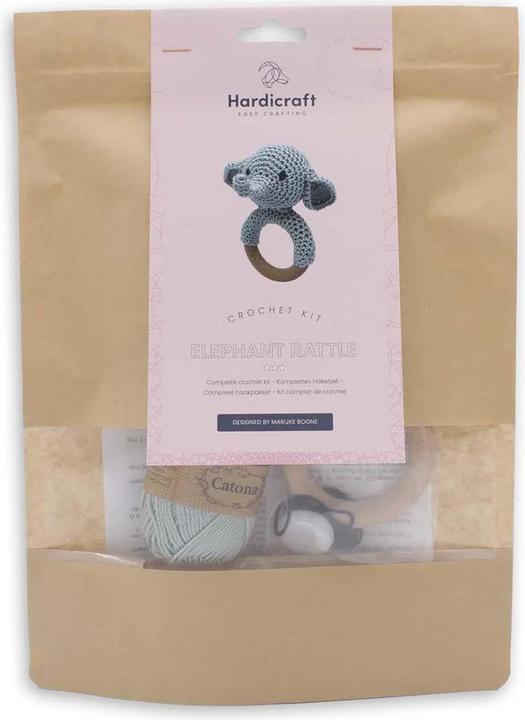 Hardicraft Hochet éléphant - kit de crochet