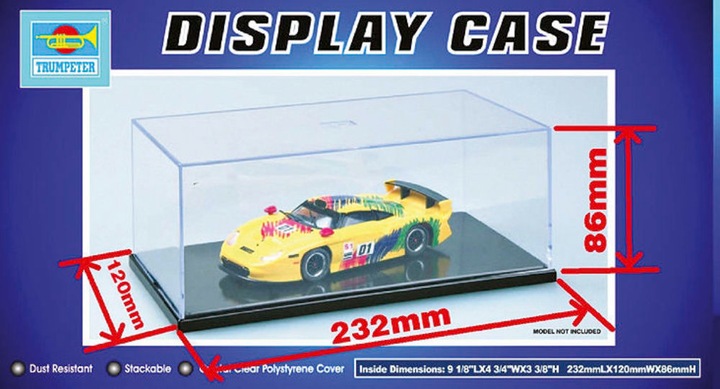 Actual product image Master Tools Display case f. cars 1/24 120x232x86mm