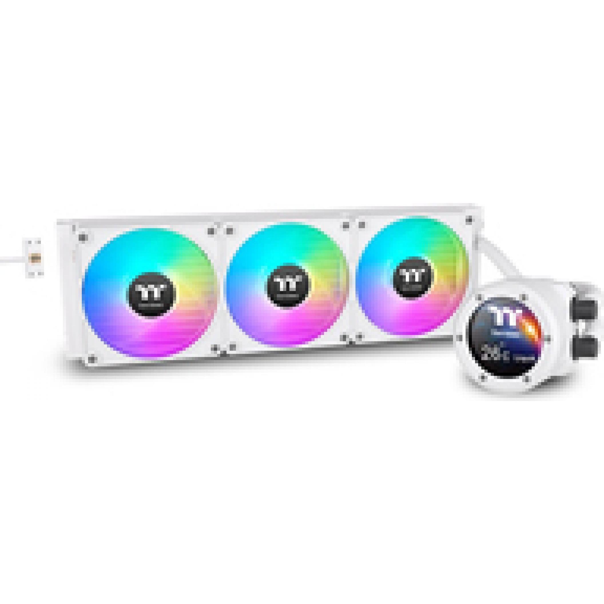 Thermaltake TT TH360 V2 Ultra EX ARGB Sync Snow Edition All-In-One, CPU Wasserkühler, Weiss