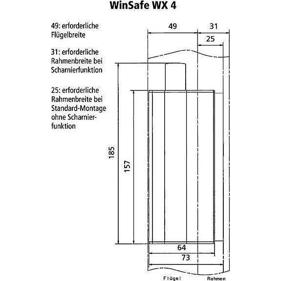 Thumbnail - Burg Wächter, Einbruchschutz + Alarmanlage, Fenstersicherung Burg Wchter WinSafe WX 4 W SB