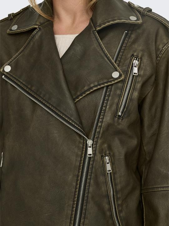 Produktbild Only Bandkragen Bikerjacke Kunstlederjacke (S)