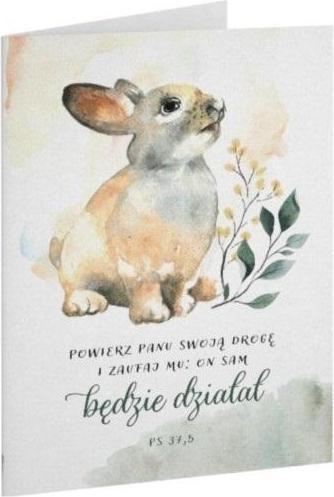 Szaron Klappkarte - Vertraue dem Herrn - Hase