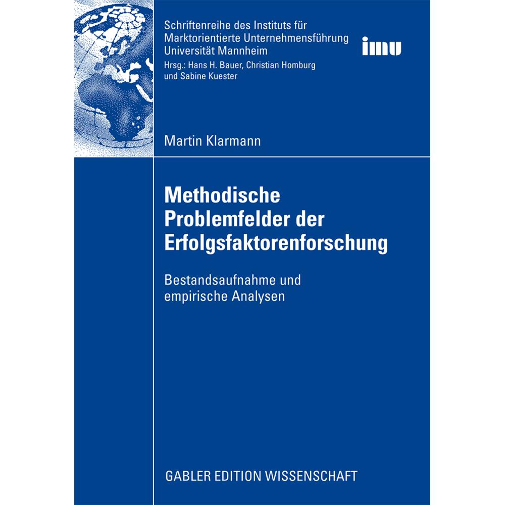 Methodische Problemfelder der Erfolgsfaktorenforschung, Fachbücher