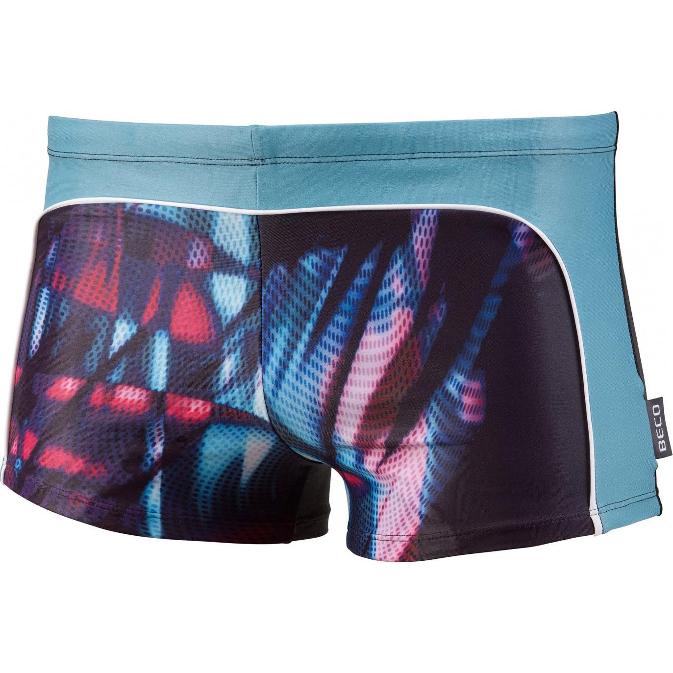 Beco, Herren, Badehose, Beermann GmbH Badehose Herren UV 50 + Standard schwarz/bunt 8, Mehrfarbig, (8)