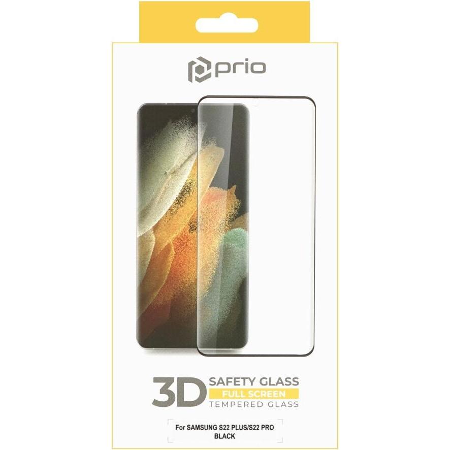 Thumbnail - prio 3D Displayschutzglas für Samsung S22+ schwarz (1 Stück, Samsung Galaxy S21), Smartphone Schutzfolie, Schwarz