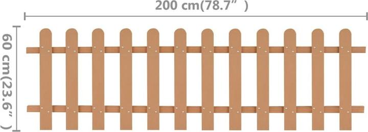 Nährwerte und Zutaten vidaXL Lattenzaun