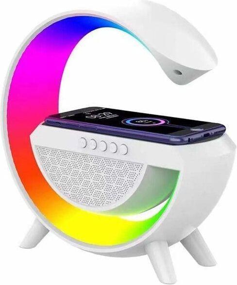 Produktbild Elight Desc lamp G Shape Speaker Lamp with RGB LED lightning&Wireless Smart Device Charger White