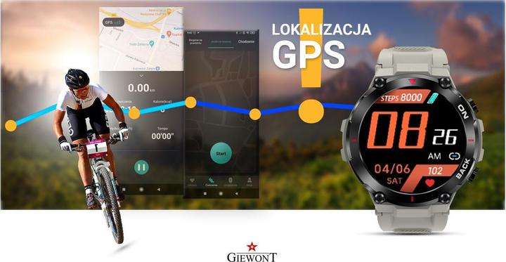 Produktbild Giewont Smartwatch GW460-3 Grau GPS
